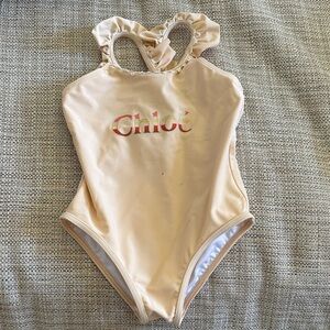 Chloé Kids Beige Swimsuit